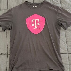 T-Mobile Black and Pink Men's Short Sleeve Tee